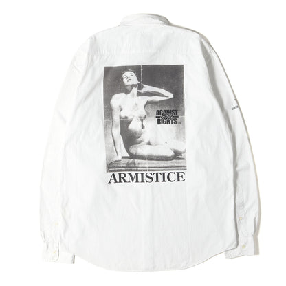 00s フォトプリント ストライプ コットンシャツ