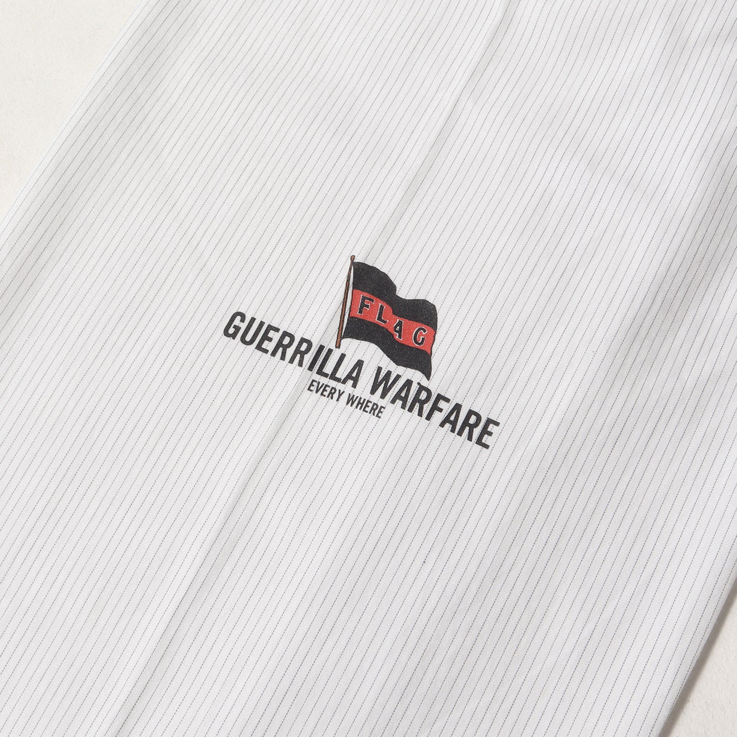 00s フォトプリント ストライプ コットンシャツ