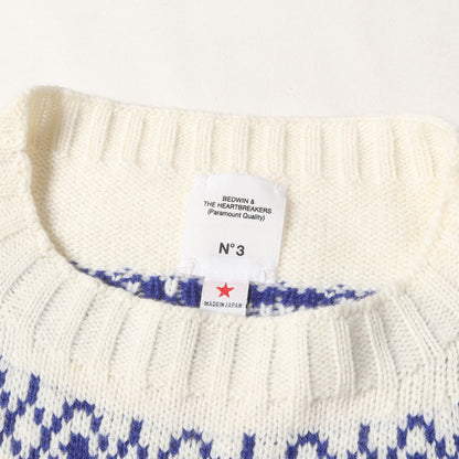 クルーネック ノルディック ニット セーター(C-NECK NORDIC SWEATER DANNY)