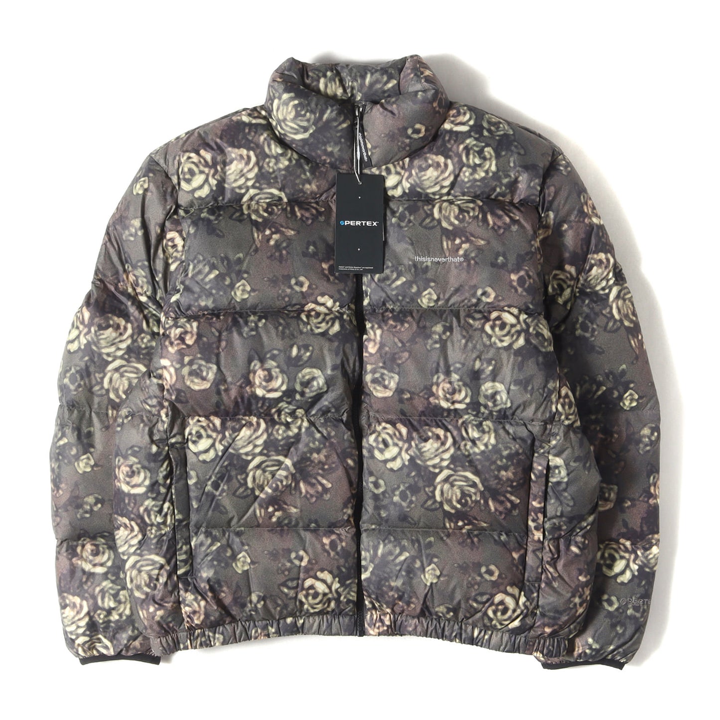 フラワー柄 ナイロンダウンジャケット(PERTEX T Down Jacket)