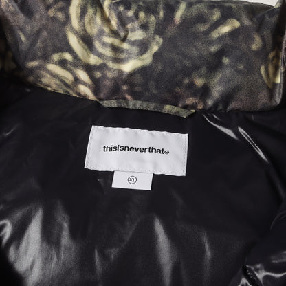フラワー柄 ナイロンダウンジャケット(PERTEX T Down Jacket)