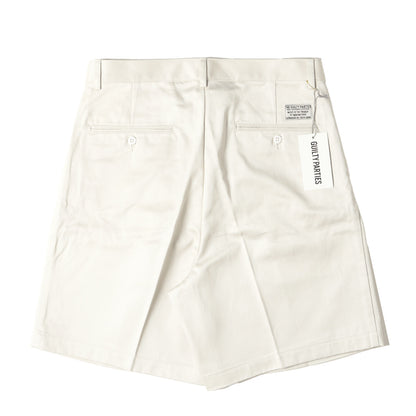 24SS 2タック チノ ショーツ(DOUBLE PLEATED CHINO SHORT TROUSERS)