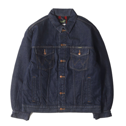 24AW ×Wrangler 裏地チェックネル デニム トラッカージャケット(DENIM TRUCKER JACKET)