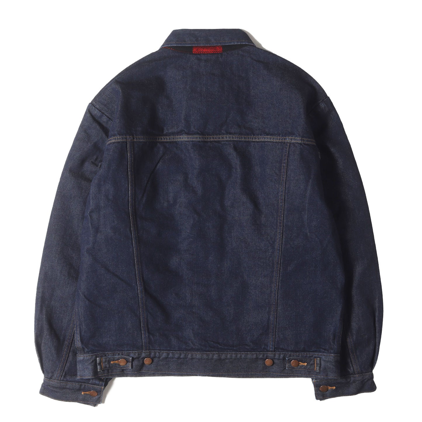 24AW ×Wrangler 裏地チェックネル デニム トラッカージャケット(DENIM TRUCKER JACKET)