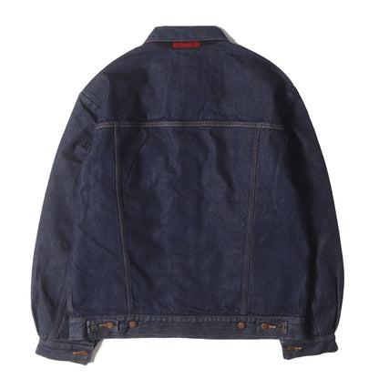 24AW ×Wrangler 裏地チェックネル デニム トラッカージャケット(DENIM TRUCKER JACKET)