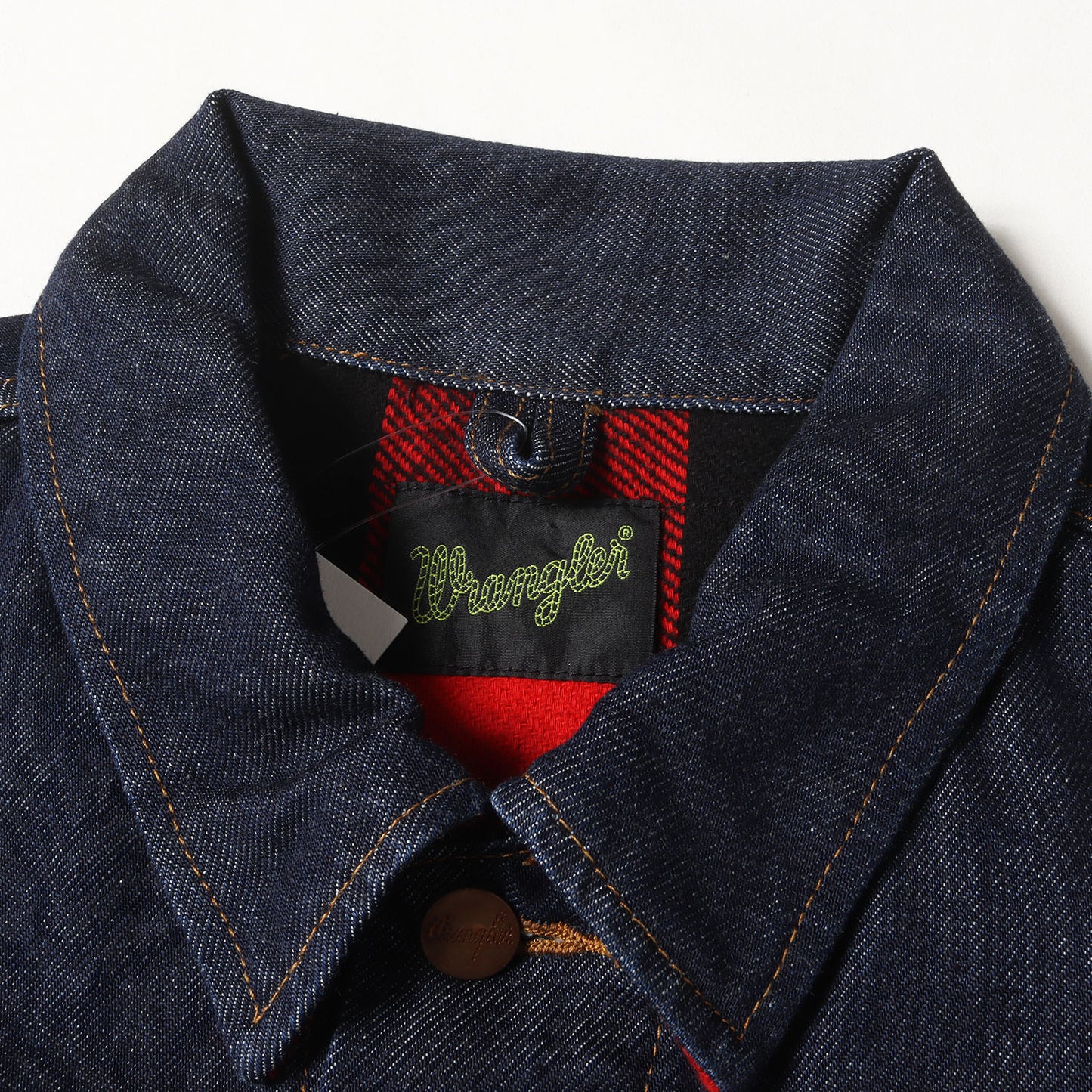 24AW ×Wrangler 裏地チェックネル デニム トラッカージャケット(DENIM TRUCKER JACKET)