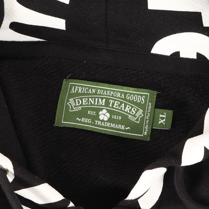 24SS ×Arthur Jafa メッセージロゴ柄 ジップ スウェットパーカー(Systemic Racism Controls America Zip Up Hoodie)