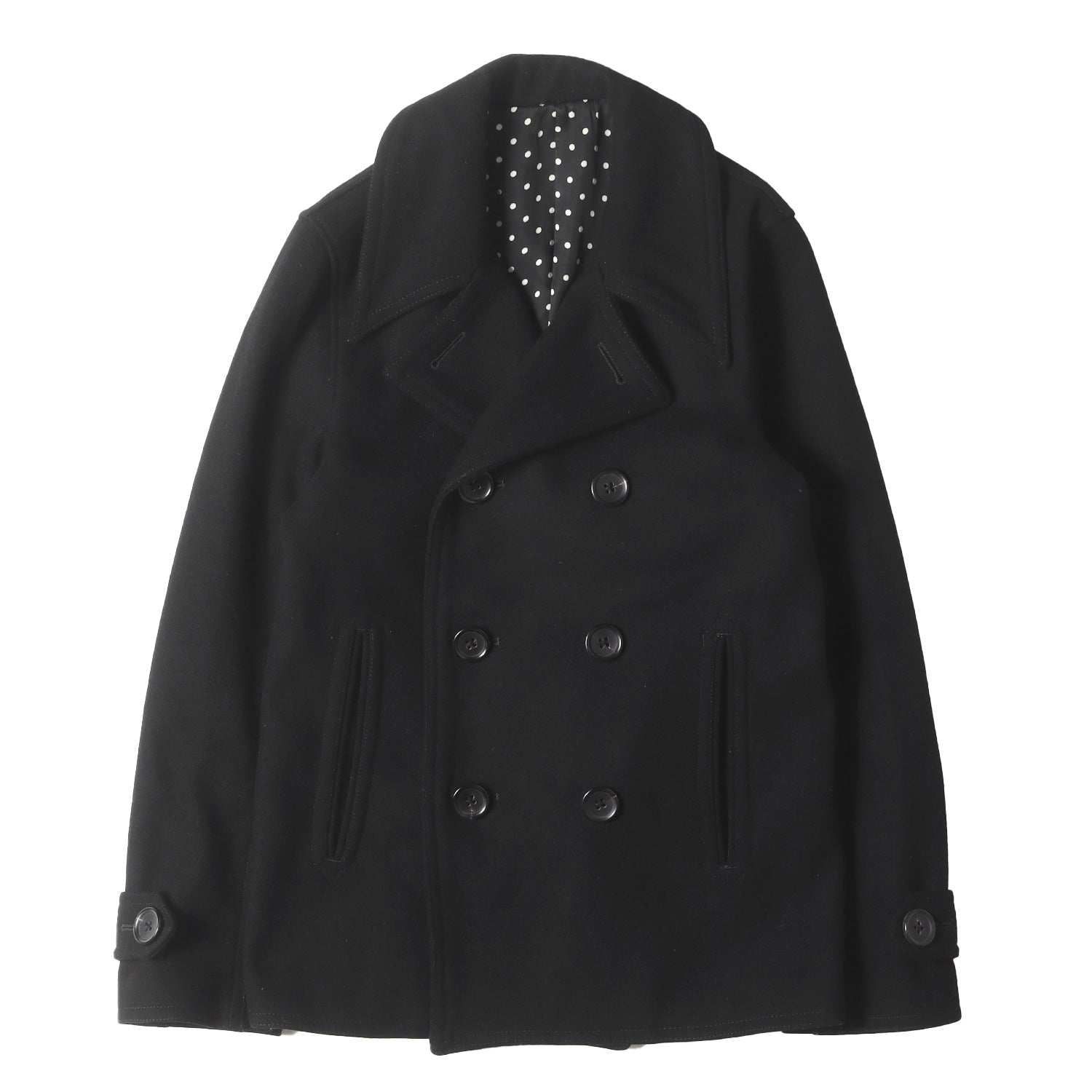 WACKO MARIA裏地ドット柄Pコート WACKO MARIA DOTS P-COAT ワコマリア ドット ピーコート WACKO MARIA