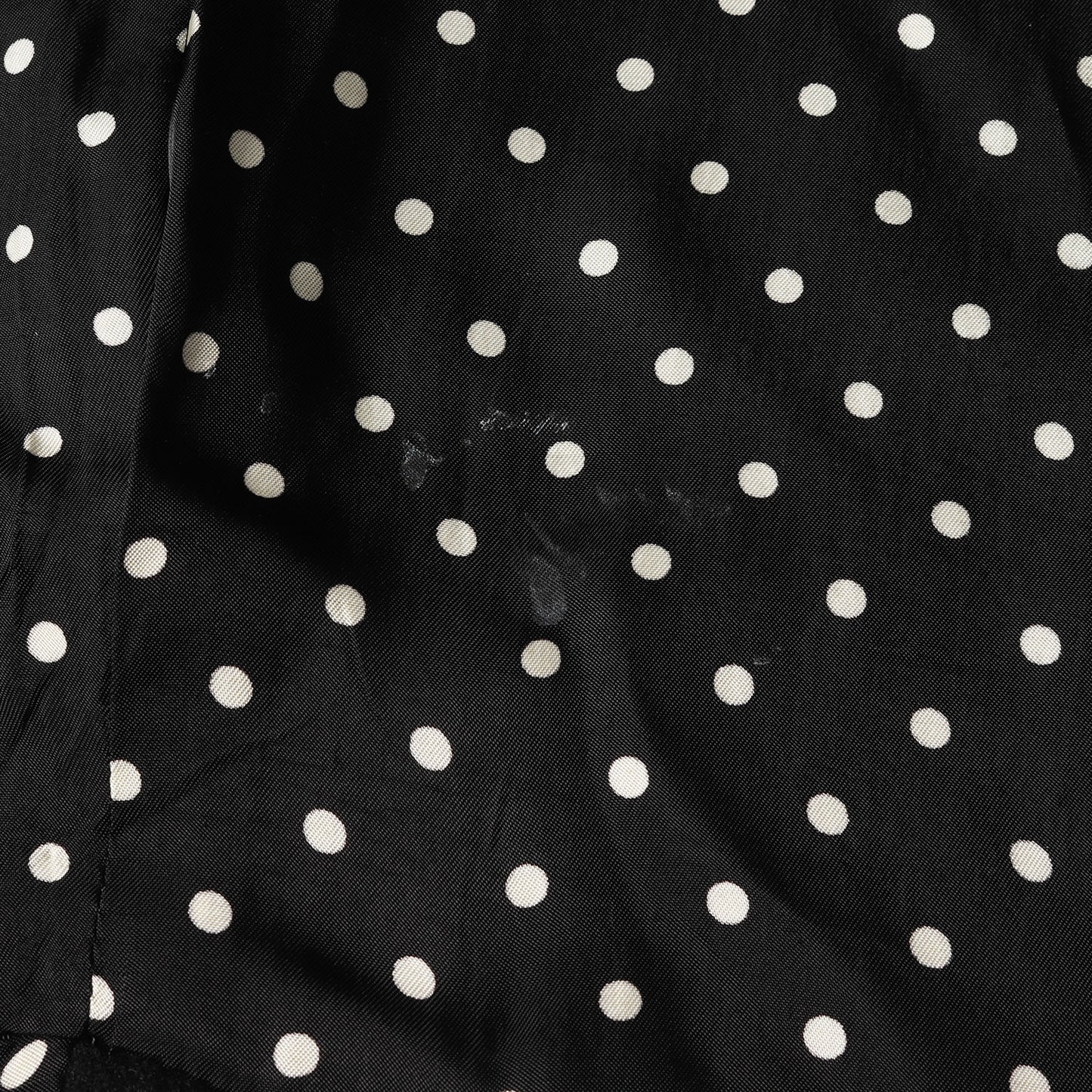 裏地ドット柄 メルトンウール Pコート