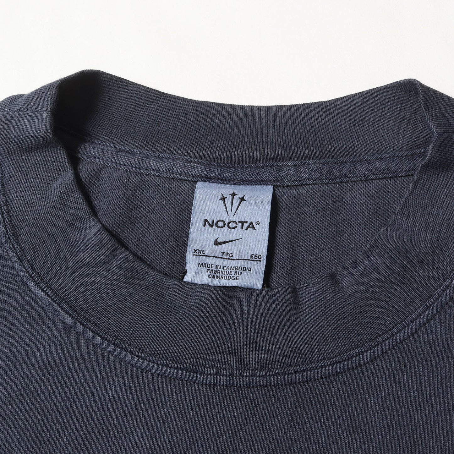 23AW ×Drake NOCTA ガーメントダイ加工 ヘビー ロングスリーブ Tシャツ(M NRG TB LS MOCK)