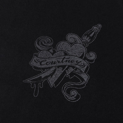 00s ハートグラフィック コットン/カシミヤ Tシャツ