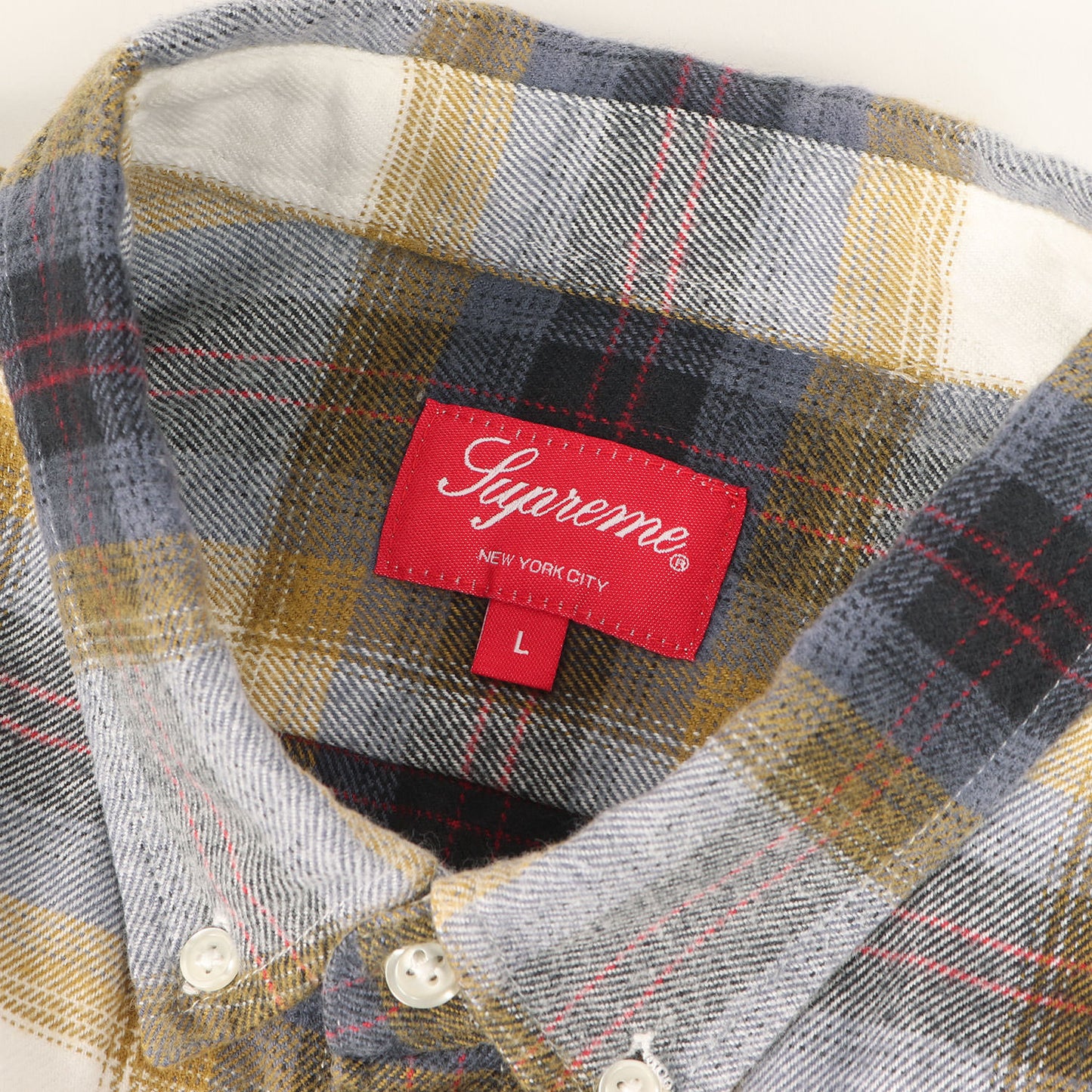 22SS ボタンダウン チェック フランネルシャツ(Brushed Plaid Flannel Shirt)