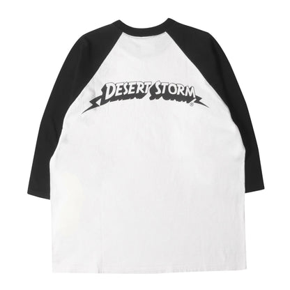 00s DESERT STORMロゴ 7分袖 ラグラン Tシャツ