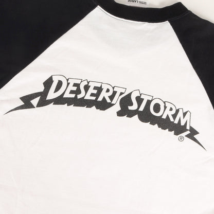 00s DESERT STORMロゴ 7分袖 ラグラン Tシャツ