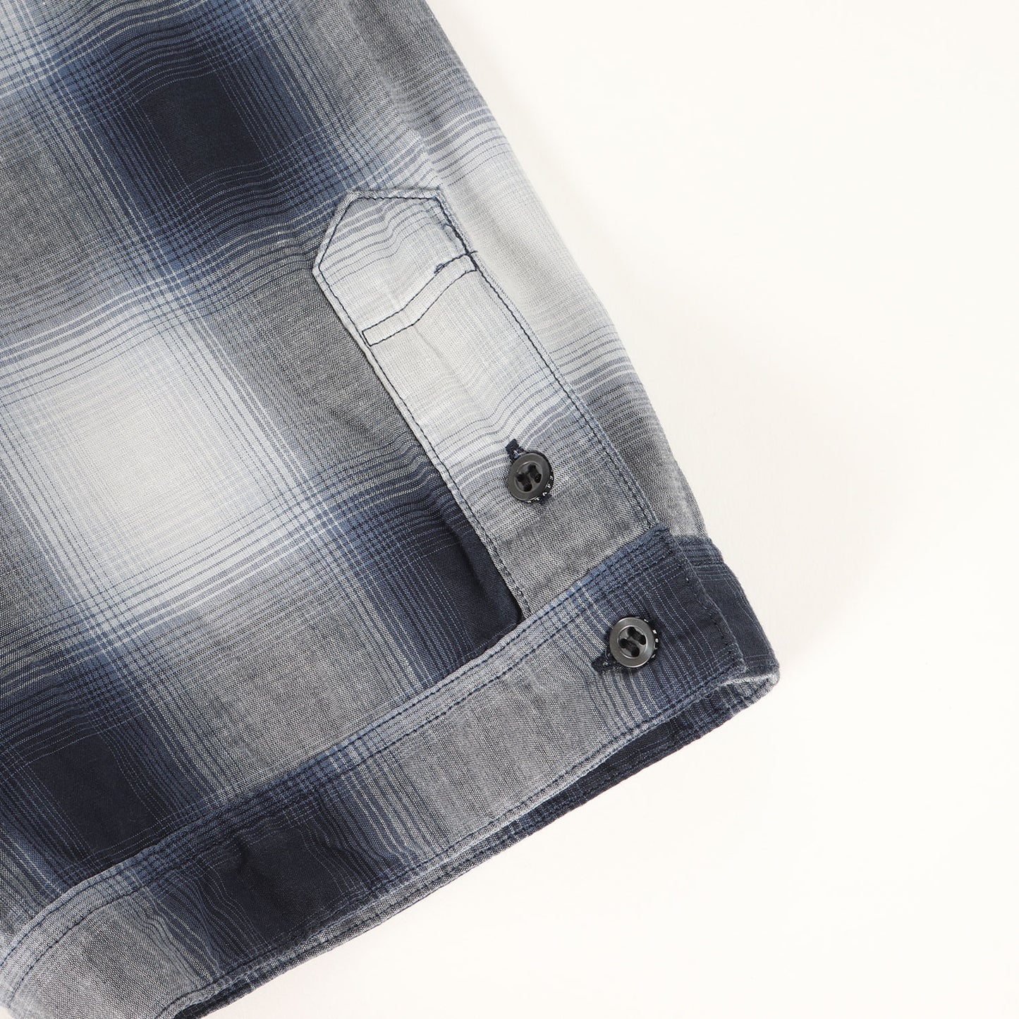 00s オンブレチェック ボタンダウン 半袖シャツ(LOOP S/S)