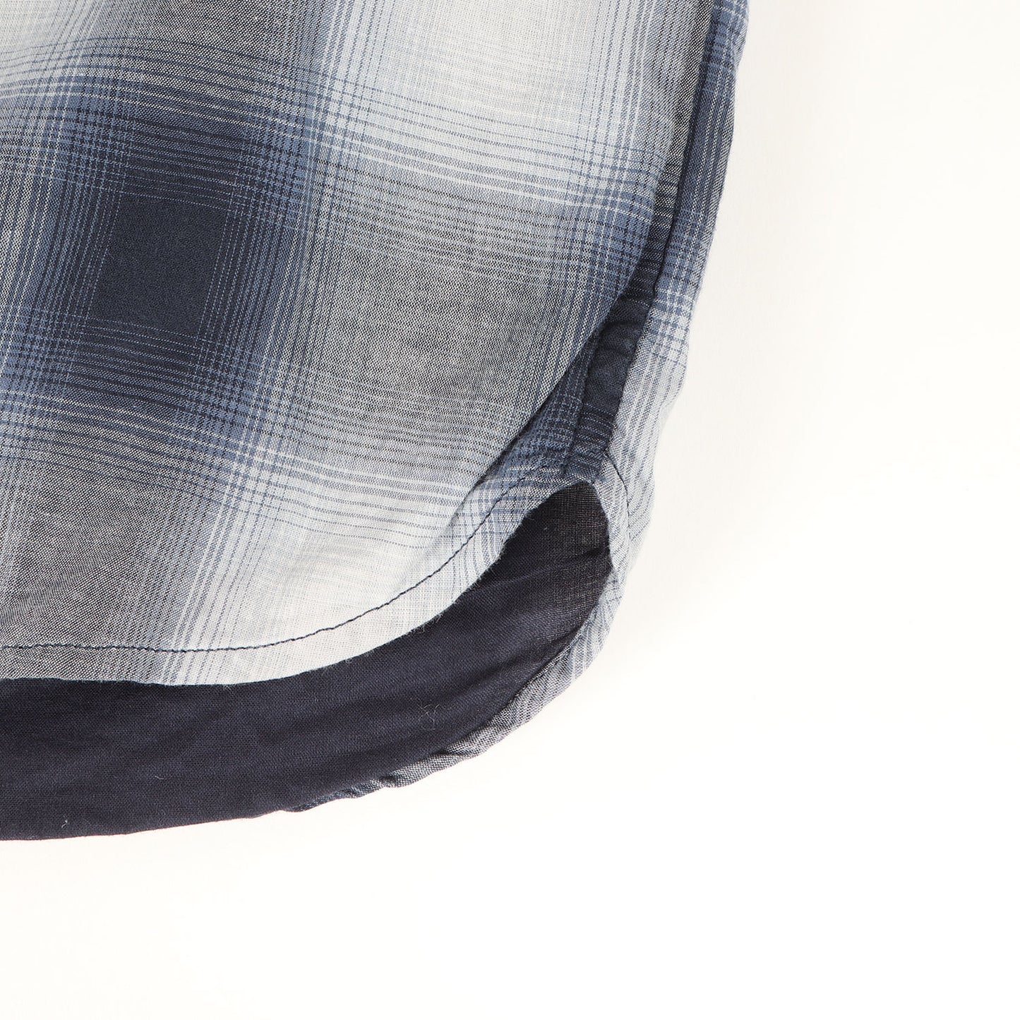 00s オンブレチェック ボタンダウン 半袖シャツ(LOOP S/S)