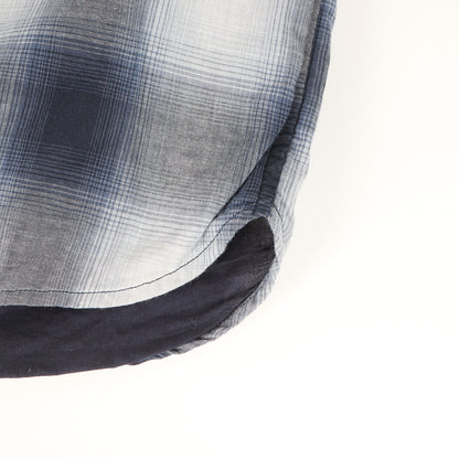 00s オンブレチェック ボタンダウン 半袖シャツ(LOOP S/S)