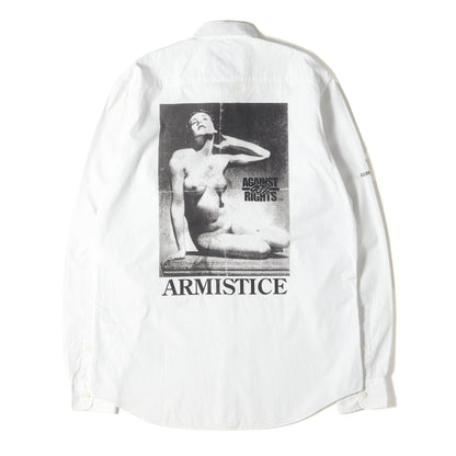 00s フォトプリント ストライプ コットンシャツ