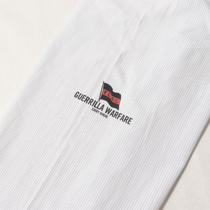 00s フォトプリント ストライプ コットンシャツ