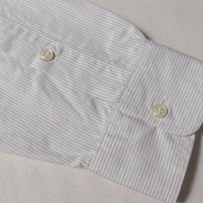 00s フォトプリント ストライプ コットンシャツ