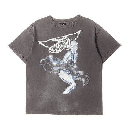 22SS ×空山基 ヴィンテージ加工 エアロスミス パロディー Tシャツ(SS TEE SORAYAMA)