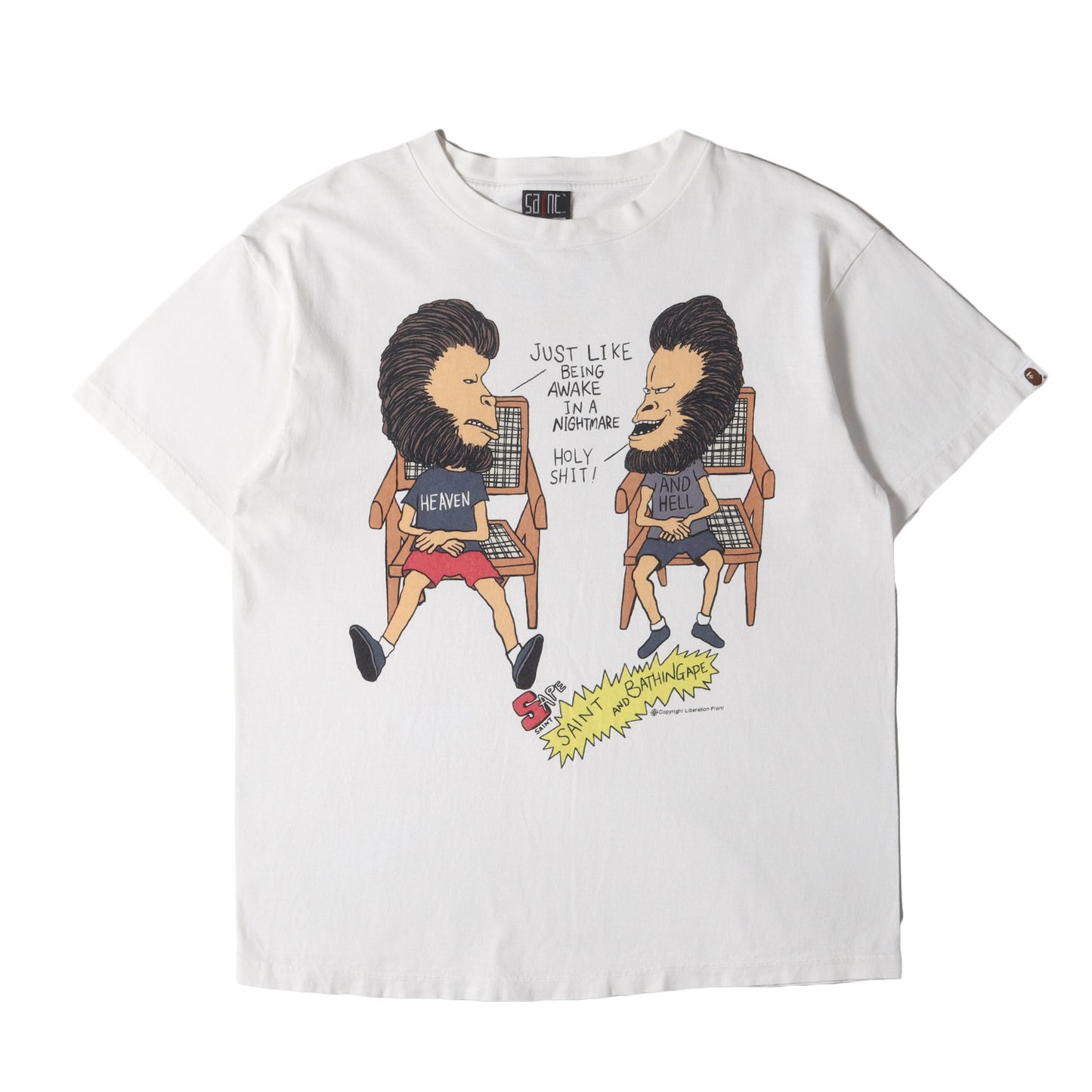 23SS ×A BATHING APE ビーバス・アンド・バットヘッド サンプリング オーバーサイズ Tシャツ(S/S T-SHIRT)