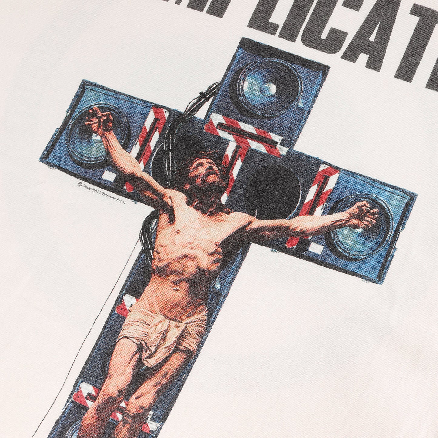 23AW ×河村康輔 ヴィンテージ加工 キリスト ロングスリーブTシャツ(KK LS TEE/COMPLICATED)