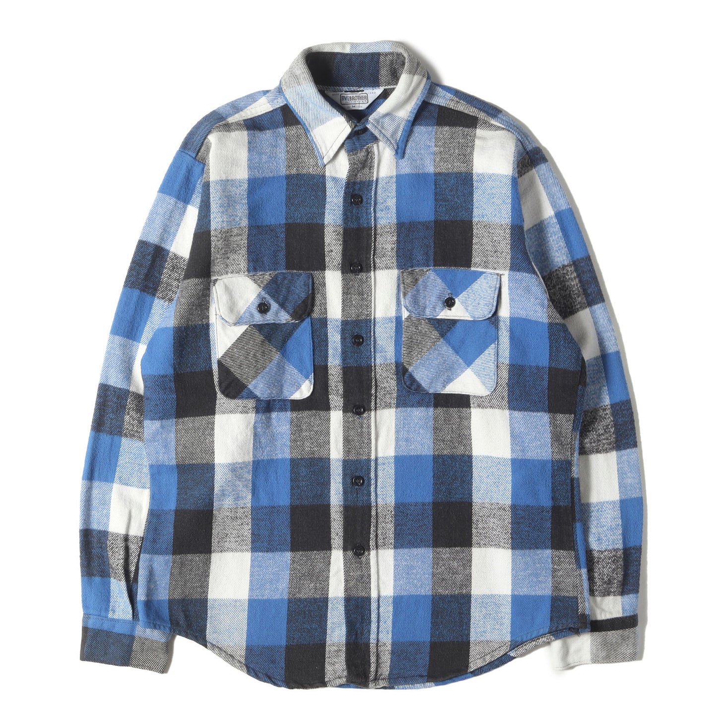 80s ヘビー チェック フランネルシャツ (USA製)