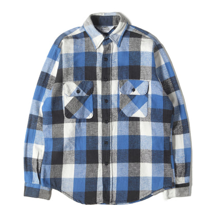 80s ヘビー チェック フランネルシャツ (USA製)