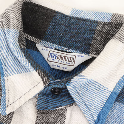 80s ヘビー チェック フランネルシャツ (USA製)