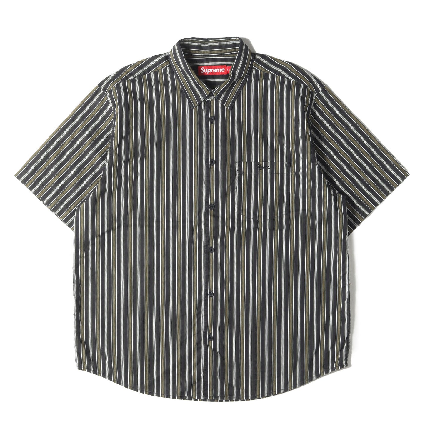 24SS マルチストライプ ルーズフィット 半袖シャツ(Loose Fit Multi Stripe S/S Shirt)