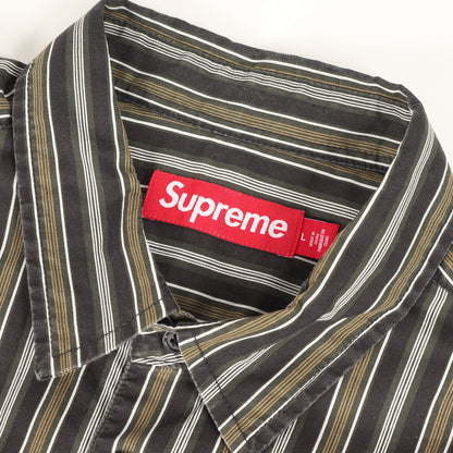 24SS マルチストライプ ルーズフィット 半袖シャツ(Loose Fit Multi Stripe S/S Shirt)