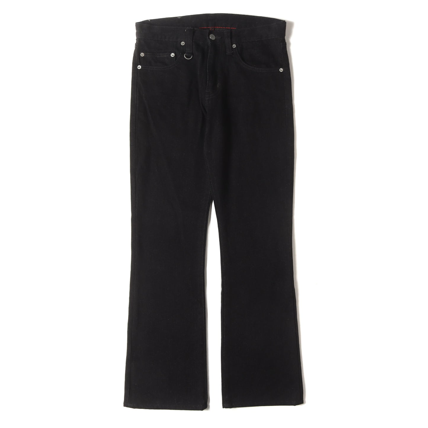 ケブラー ブーツカット ブラック デニムパンツ