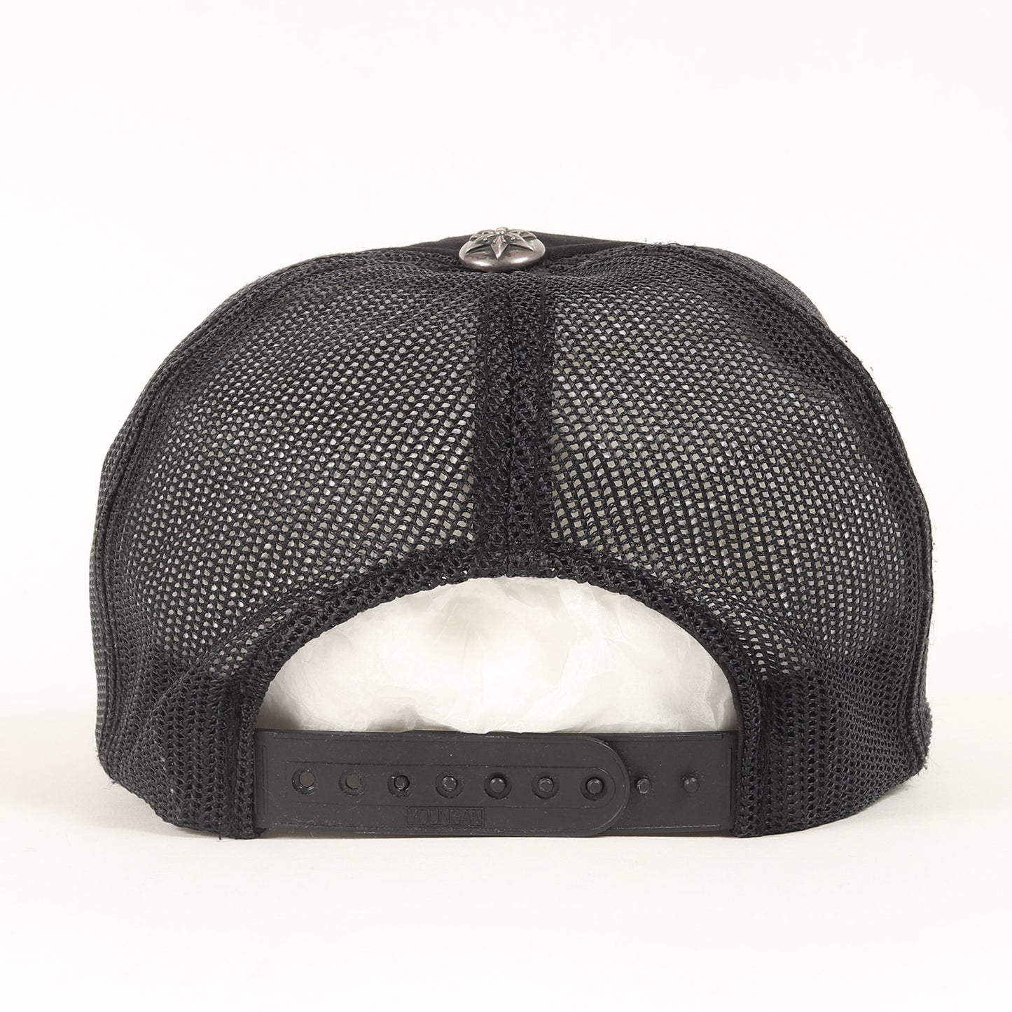 オールドモデル 3スター レザーパッチ トラッカーメッシュキャップ