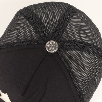 オールドモデル 3スター レザーパッチ トラッカーメッシュキャップ