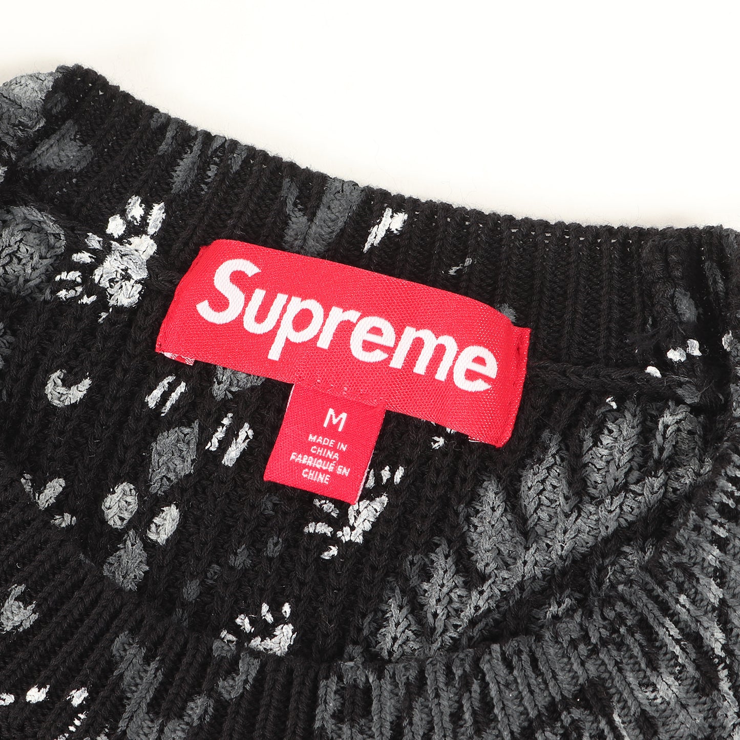 24SS ペイズリープリント ニット セーター(Printed Paisley Sweater)