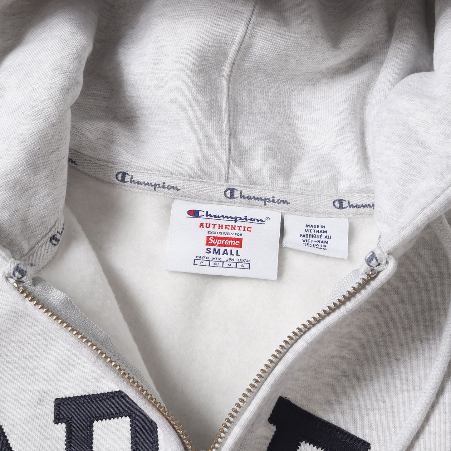 24SS ×Champion アーチロゴ ジップ スウェットパーカー(Zip Up Hooded Sweatshirt)
