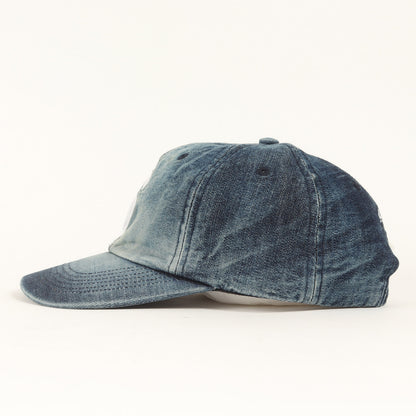 25SS ブリーチ加工 コーデュラデニム Sロゴ 6パネルキャップ(Cordura Denim S Logo 6-Panel)