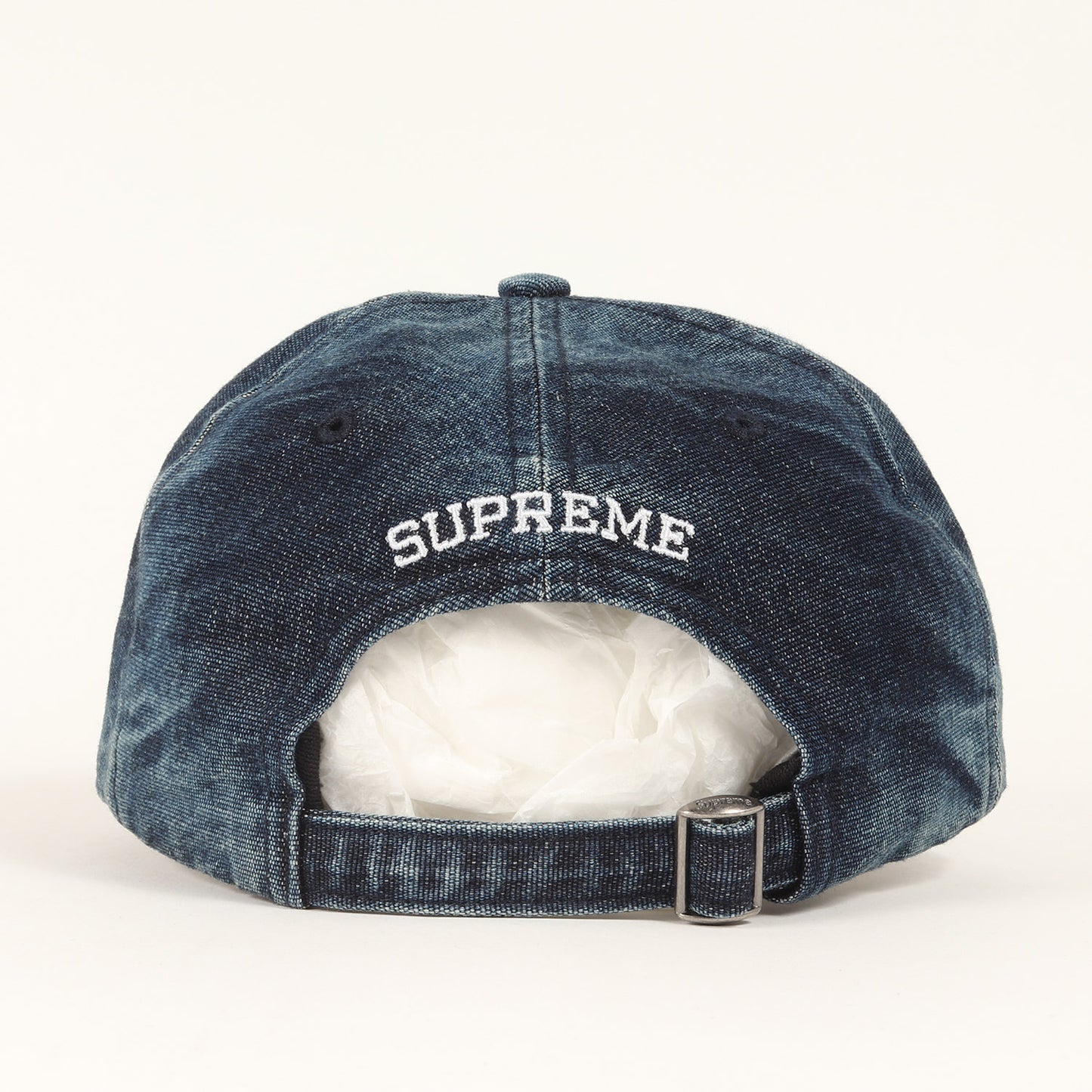 25SS ブリーチ加工 コーデュラデニム Sロゴ 6パネルキャップ(Cordura Denim S Logo 6-Panel)