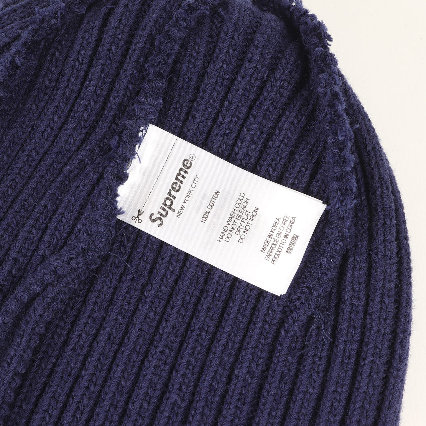 25SS オーバーダイ加工 コットンニット ビーニー(Overdyed Beanie)