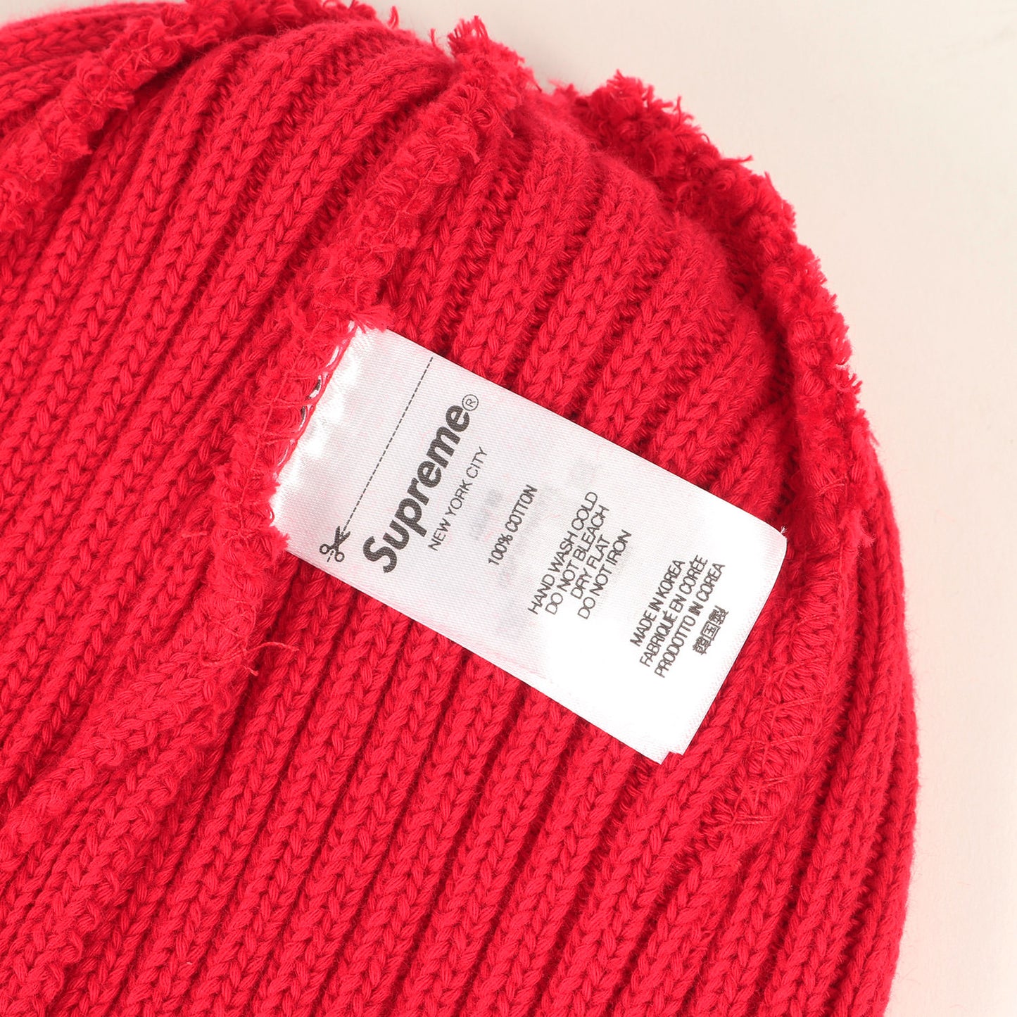 25SS オーバーダイ加工 コットンニット ビーニー(Overdyed Beanie)