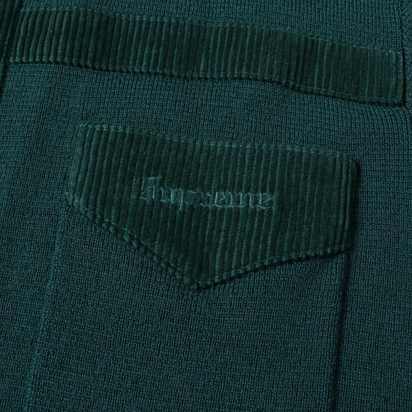 コーデュロイデザイン ジップ ニット セーター(Corduroy Detailed Zip Sweater)