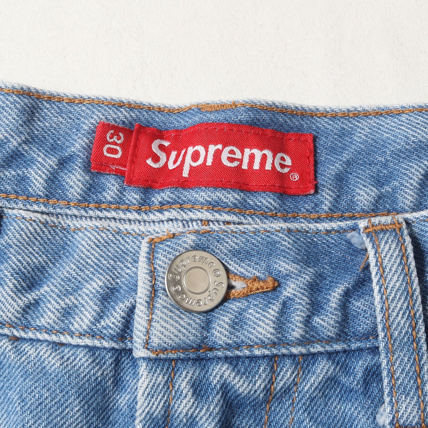 22AW クラシックロゴ刺繍 バギー デニムパンツ(Baggy Jean)