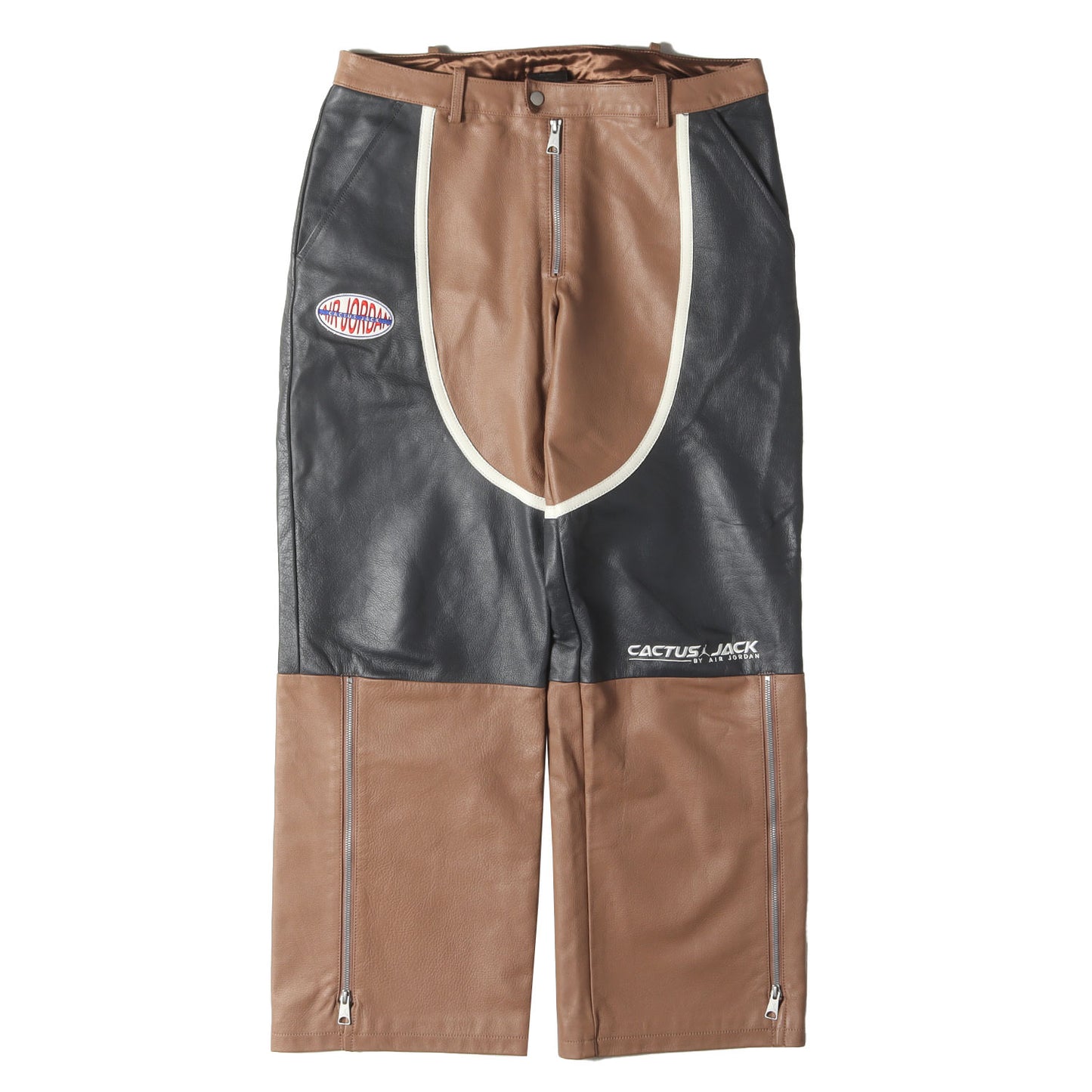23SS ×Travis Scott / Cactus Jack JORDAN レザー モトクロス パンツ(W J SP TS MOTO PANT)