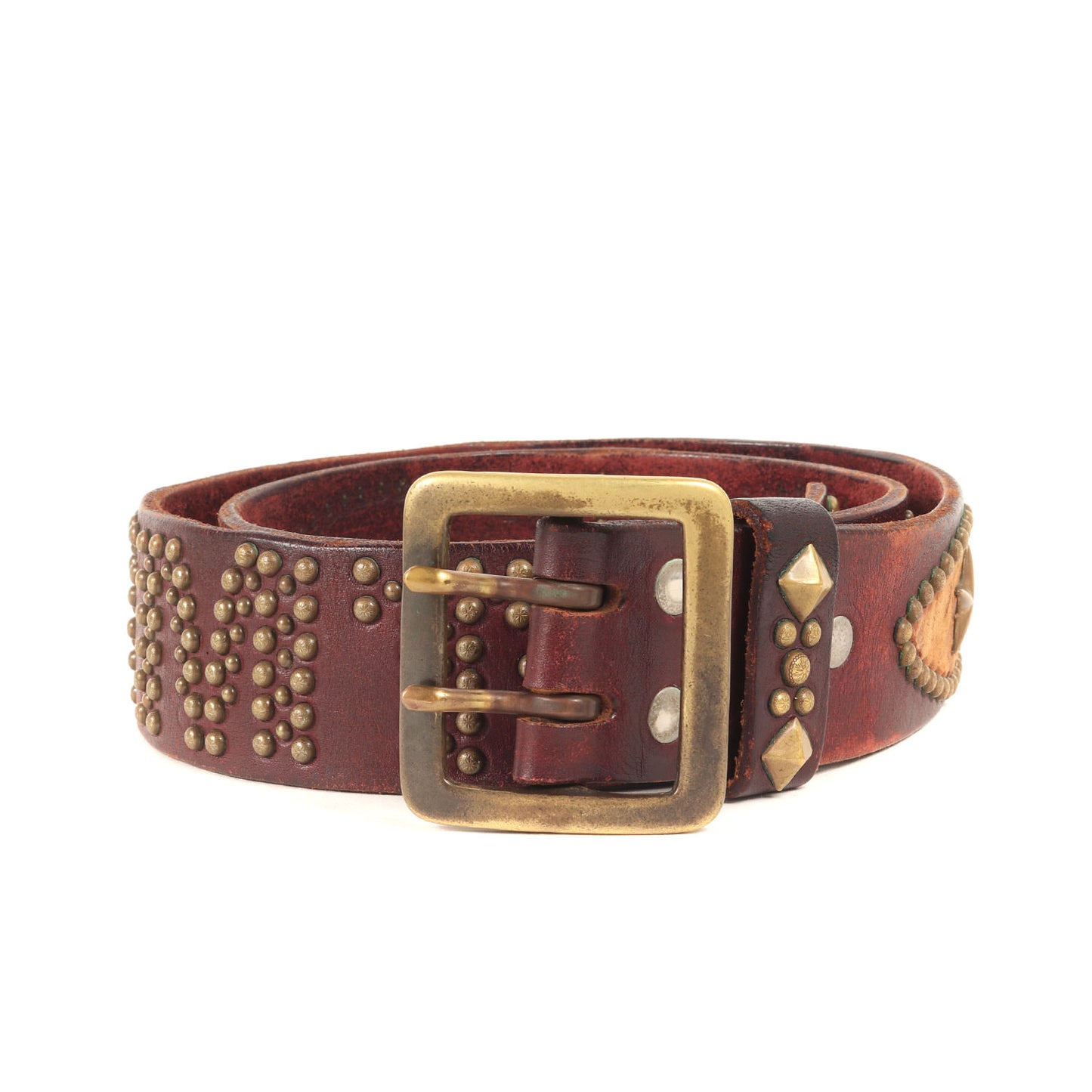 スタースタッズ レザー ベルト