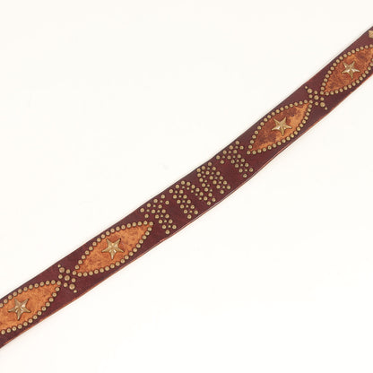 スタースタッズ レザー ベルト