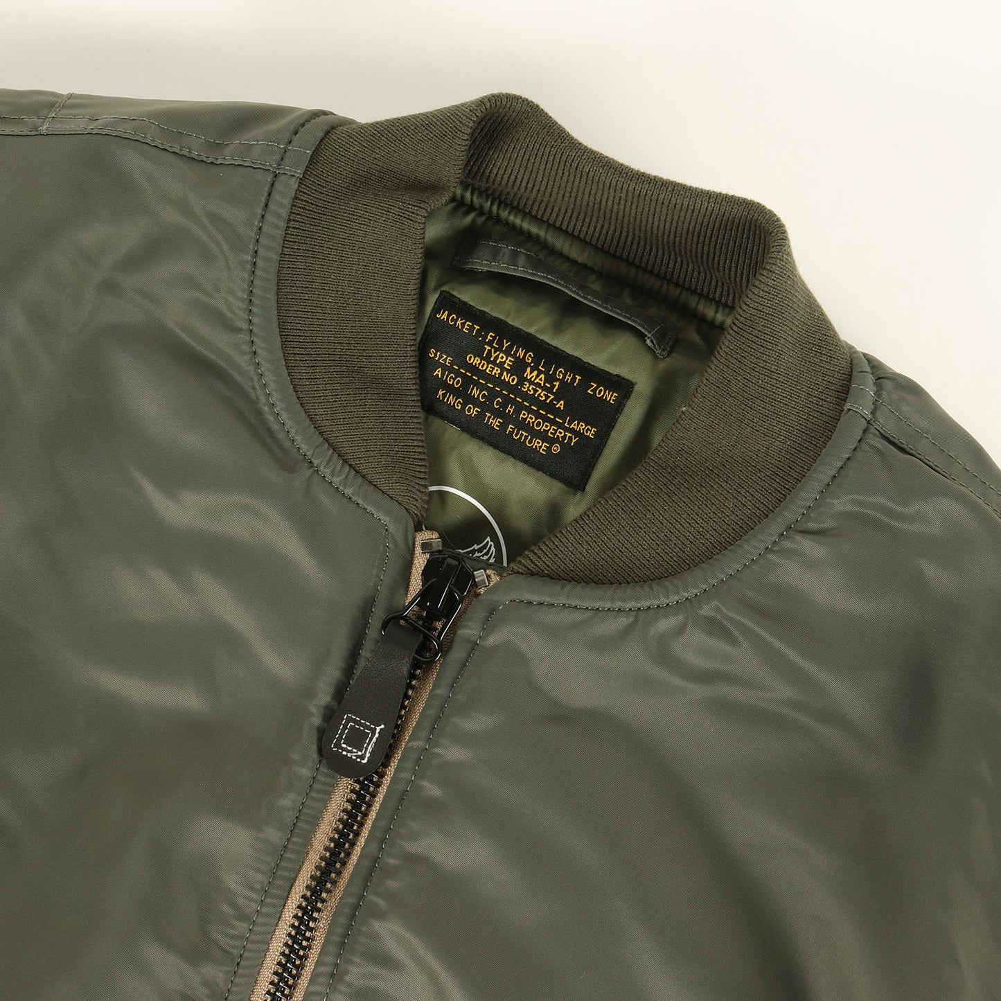 [最初期型 MIL-J-8279 復刻モデル] MA-1 ナイロンツイル フライトジャケット