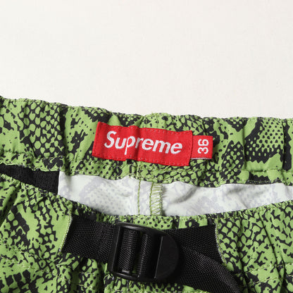 スネーク柄 ウェビングベルト イージーショーツ(Snake Belted Short)