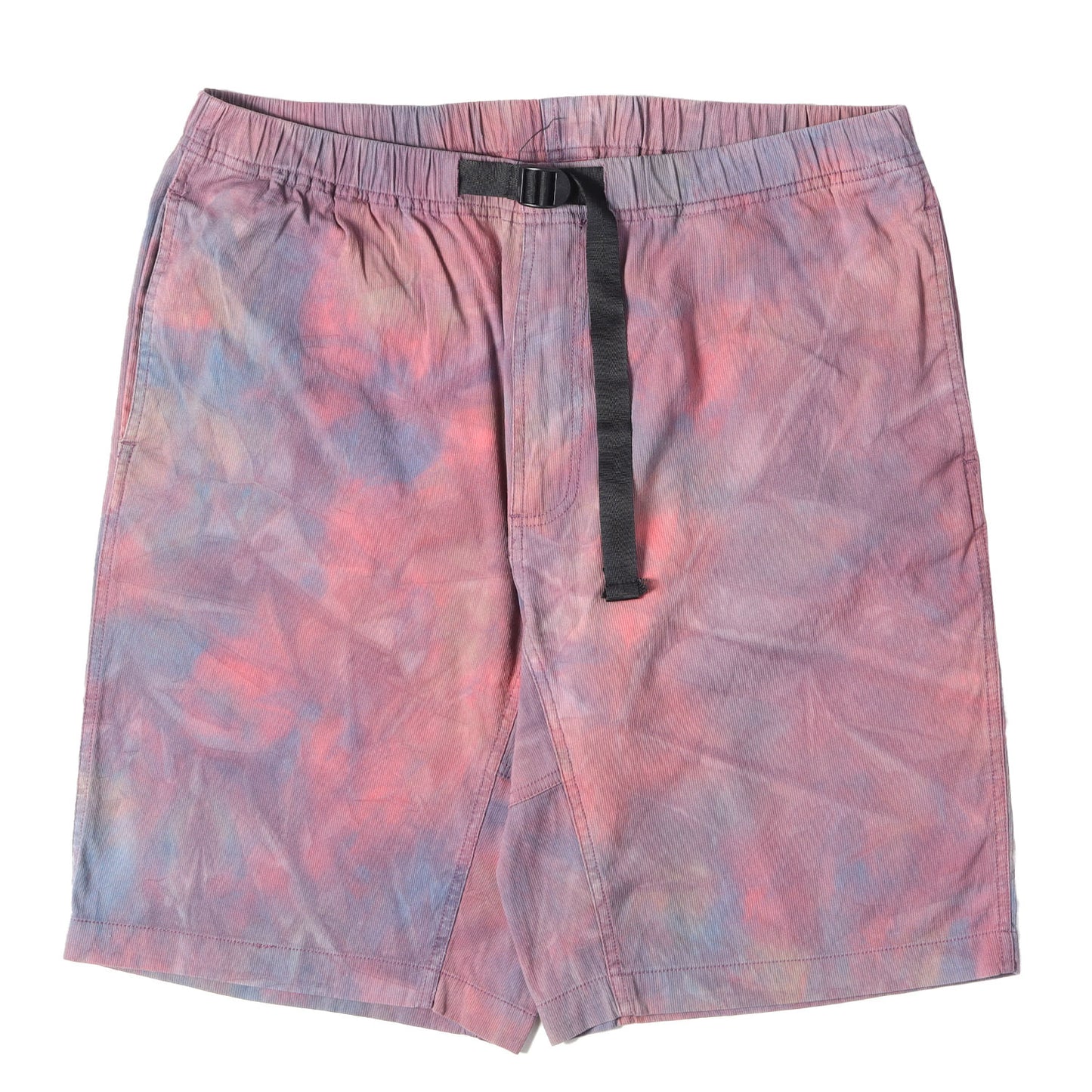 マーブル染め ベルト付き イージーショーツ(Marbled Belted Short)