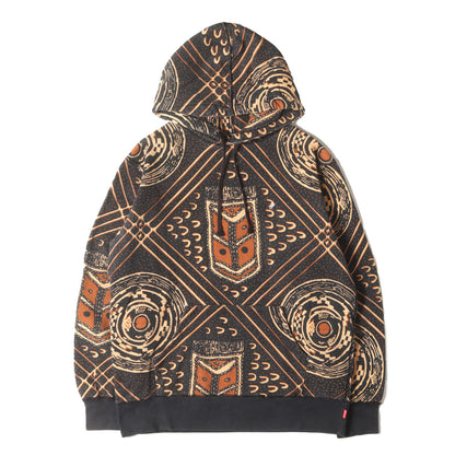 総柄デザイン スウェットパーカー(Cairo Pullover)